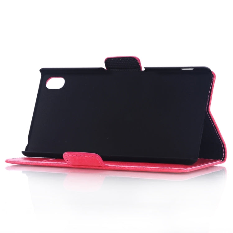 Oil Skin Texture Horizontal Flip Leather Case with Holder & Card Slots & Wallet & Side Chains for Sony Xperia M4 Aqua