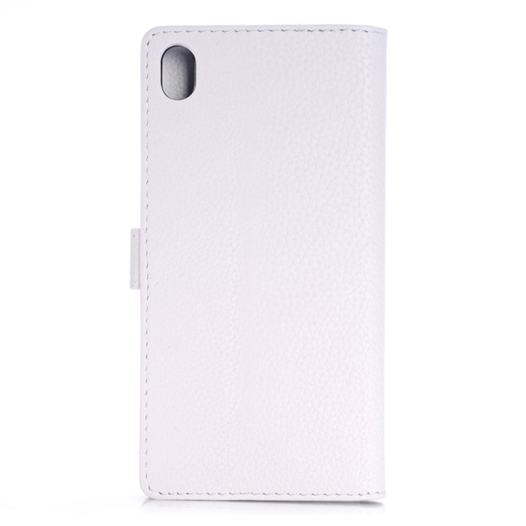 Litchi Texture Horizontal Flip Leather Case with Holder & Card Slots & Wallet & Side Chains for Sony Xperia M4 Aqua