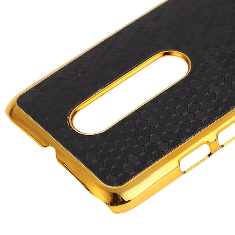 Electroplating Football Texture Leather Case for Motorola Moto G(3rd Gen.)(Black)