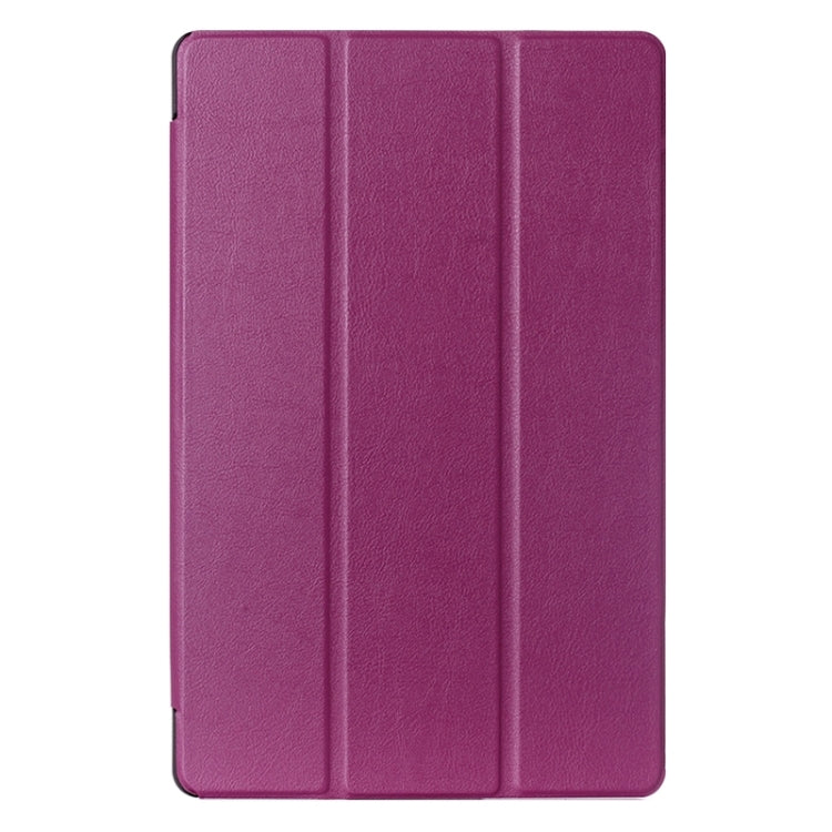 Karst Texture Horizontal Flip Solid Color Leather Case with Three-folding Holder for LG G Pad 2 10.1 / V930 / V940