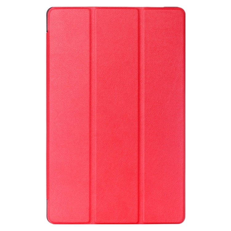 Karst Texture Horizontal Flip Solid Color Leather Case with Three-folding Holder for LG G Pad 2 10.1 / V930 / V940