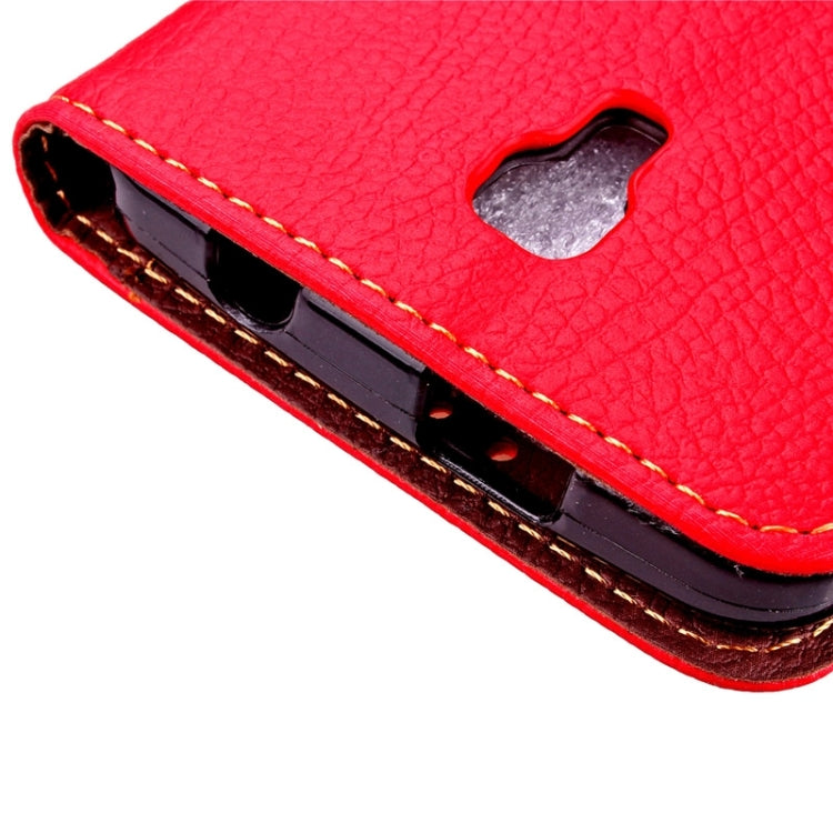 Leaf Magnetic Snap Litchi Texture Horizontal Flip Leather Case with Card Slots & Holder & Wallet & Lanyard for Wiko Bloom