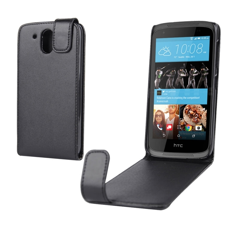 For HTC Desire 526 Nappa Texture Vertical Flip Magnetic Snap Leather Case