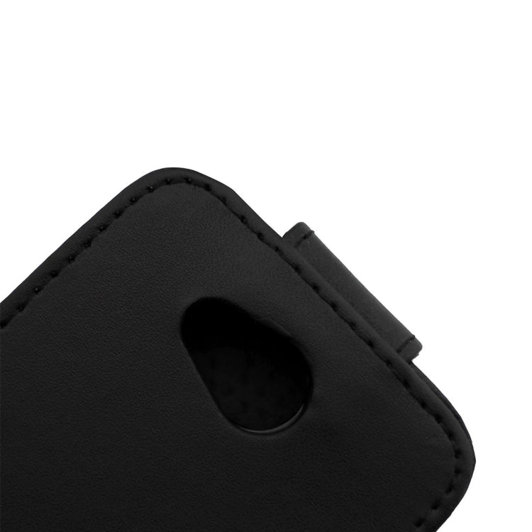 For LG Joy Nappa Texture Vertical Flip Magnetic Snap Leather Case(Black)