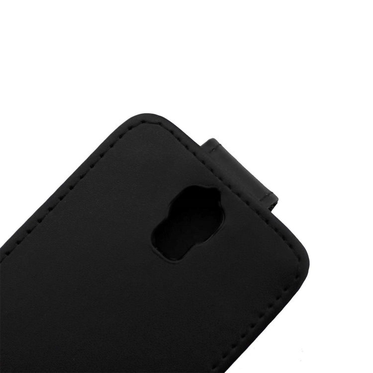 Nappa Texture Vertical Flip Magnetic Snap Leather Case for Huawei Y360(Black)