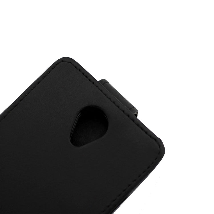 Nappa Texture Vertical Flip Magnetic Snap Leather Case for Huawei Y635(Black)