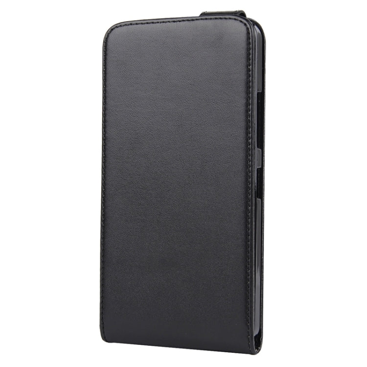 Nappa Texture Vertical Flip Magnetic Snap Leather Case for Microsoft Lumia 640 XL(Black)