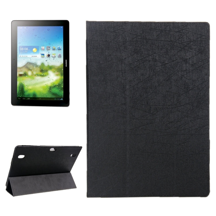 Oracle Texture Magnetic Leather Case with Three-folding Holder for Huawei MediaPad 10 Link / S10-201