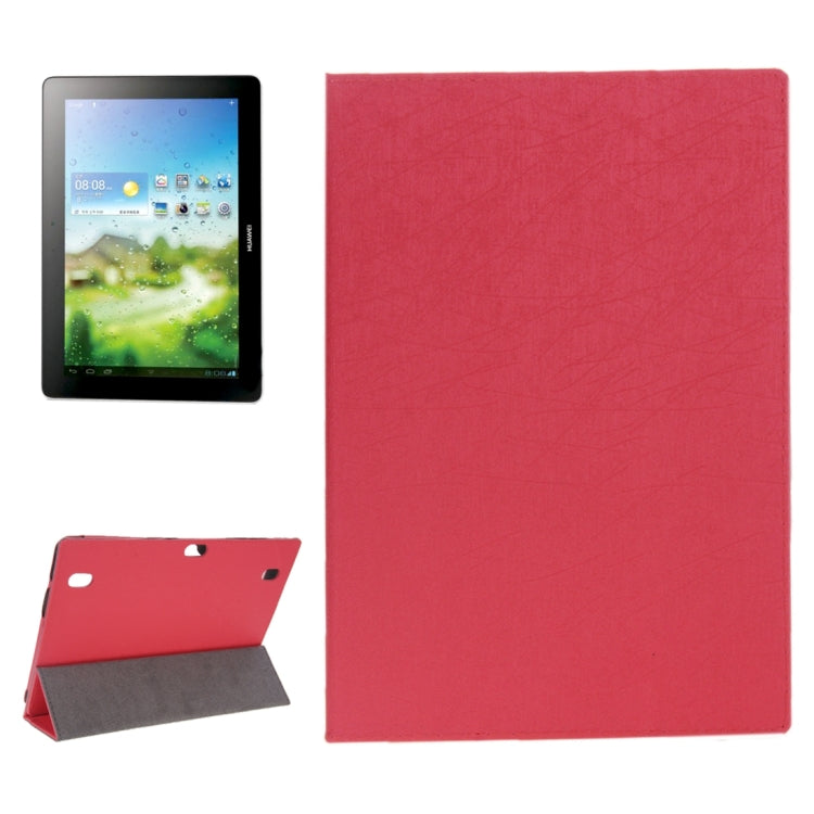 Oracle Texture Magnetic Leather Case with Three-folding Holder for Huawei MediaPad 10 Link / S10-201