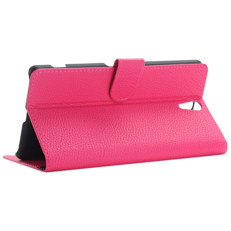 Litchi Texture Horizontal Flip Solid Color Leather Case with Holder & Card Slots & Wallet for Sony Xperia C5 Ultra