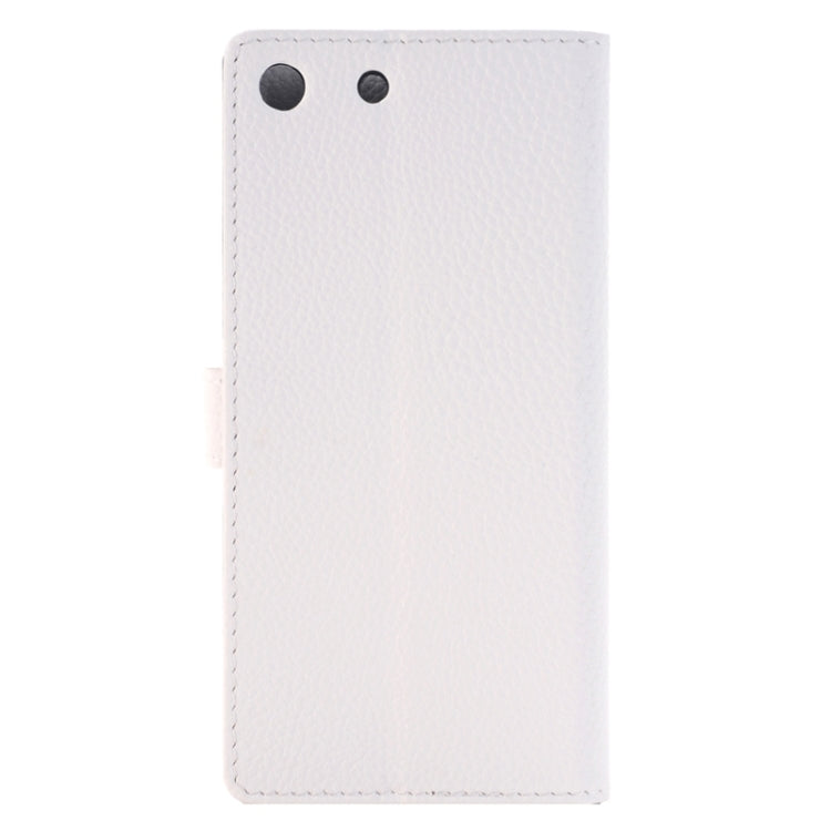 Litchi Texture Horizontal Flip Solid Color Leather Case with Holder & Card Slots & Wallet for Sony Xperia M5