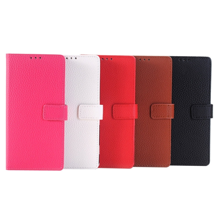 Litchi Texture Horizontal Flip Solid Color Leather Case with Holder & Card Slots & Wallet for Sony Xperia M5