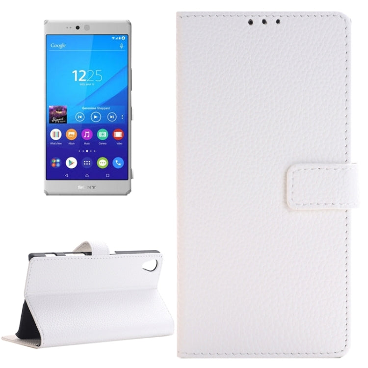 Litchi Texture Horizontal Flip Solid Color Leather Case with Holder & Card Slots & Wallet for Sony Xperia Z5