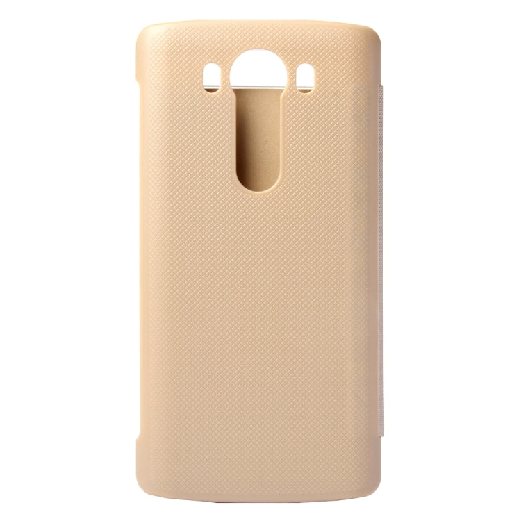 Horizontal Flip Solid Color Leather Case with Sleep / Wake-up Function for LG V10