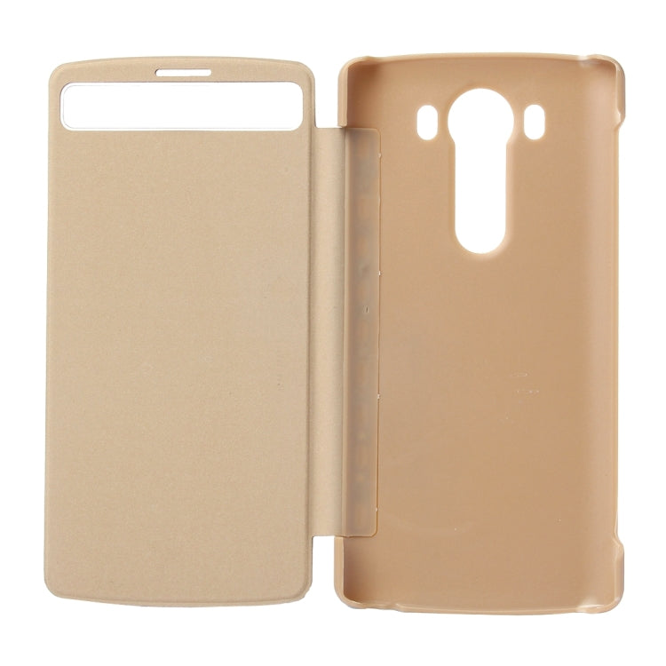 Horizontal Flip Solid Color Leather Case with Sleep / Wake-up Function for LG V10