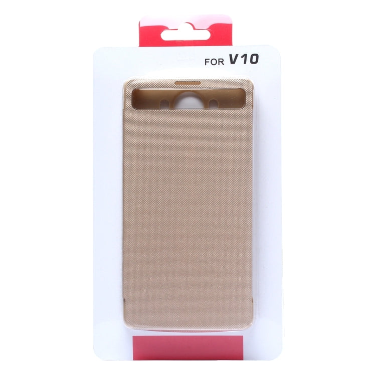 Horizontal Flip Solid Color Leather Case with Sleep / Wake-up Function for LG V10