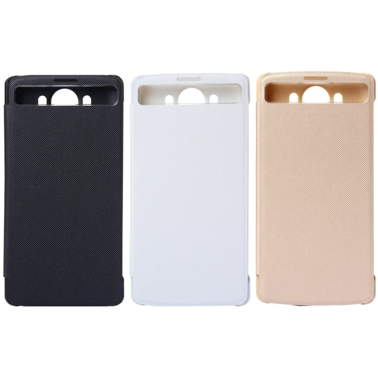 Horizontal Flip Solid Color Leather Case with Sleep / Wake-up Function for LG V10