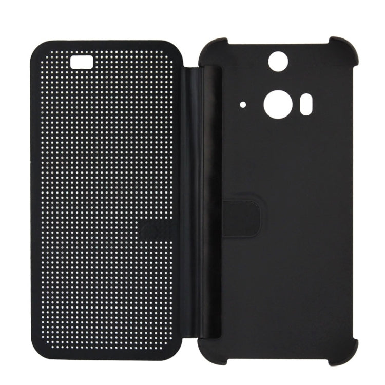 For HTC Butterfly 2 Smart Flip Dot View Protective Case with Sleep and Wake-up Function