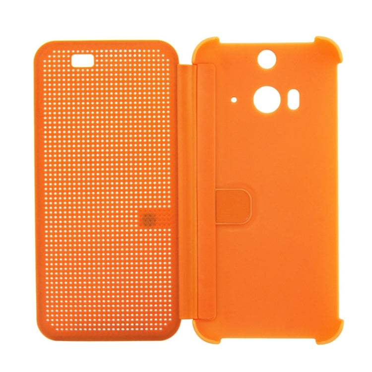For HTC Butterfly 2 Smart Flip Dot View Protective Case with Sleep and Wake-up Function