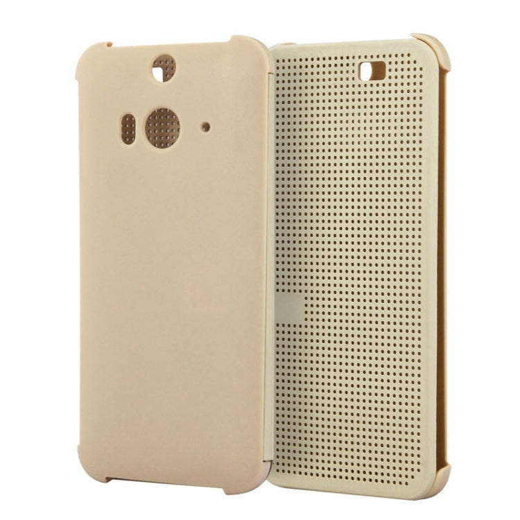 For HTC Butterfly 2 Smart Flip Dot View Protective Case with Sleep and Wake-up Function