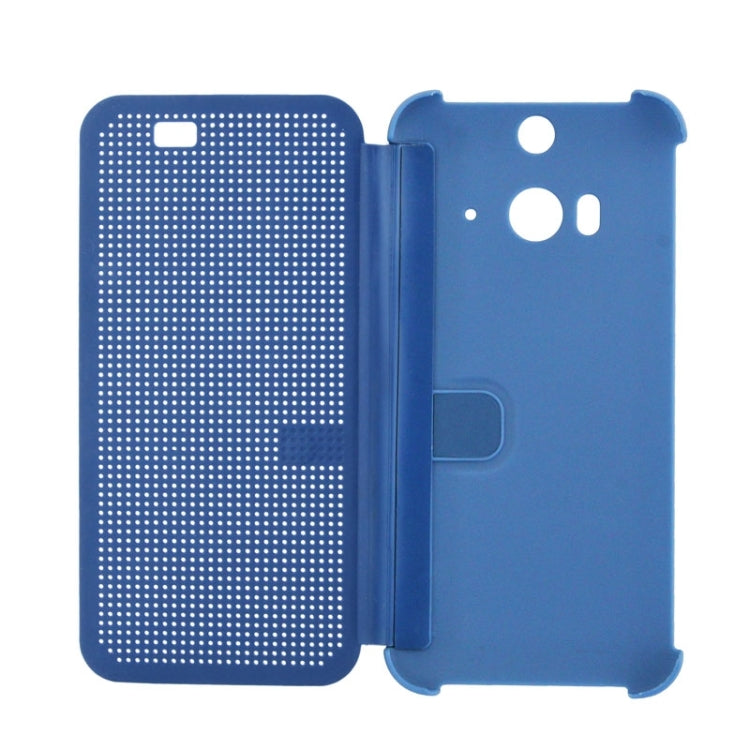 For HTC Butterfly 2 Smart Flip Dot View Protective Case with Sleep and Wake-up Function