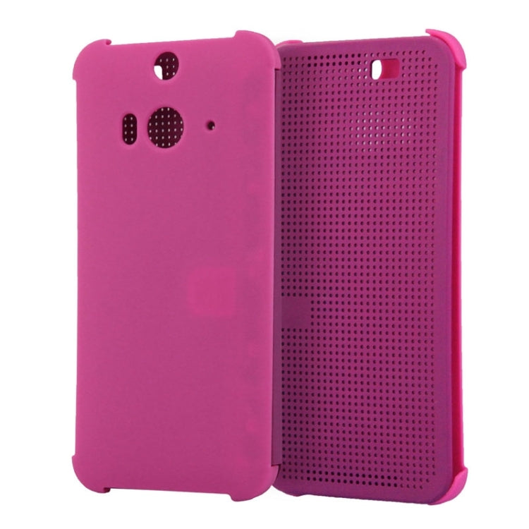 For HTC Butterfly 2 Smart Flip Dot View Protective Case with Sleep and Wake-up Function