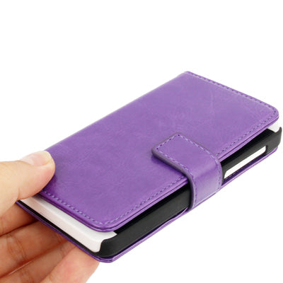 Fine Sheepskin Texture Horizontal Flip Leather Case with Credit Card Slots & Holder for BlackBerry Z10