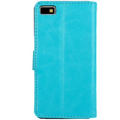 Fine Sheepskin Texture Horizontal Flip Leather Case with Credit Card Slots & Holder for BlackBerry Z10