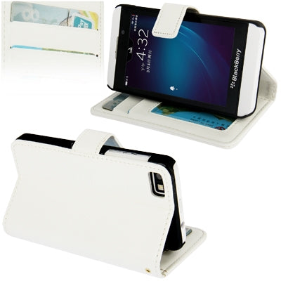 Fine Sheepskin Texture Horizontal Flip Leather Case with Credit Card Slots & Holder for BlackBerry Z10