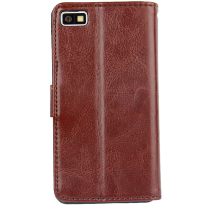 Fine Sheepskin Texture Horizontal Flip Leather Case with Credit Card Slots & Holder for BlackBerry Z10