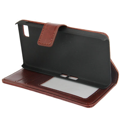 Fine Sheepskin Texture Horizontal Flip Leather Case with Credit Card Slots & Holder for BlackBerry Z10