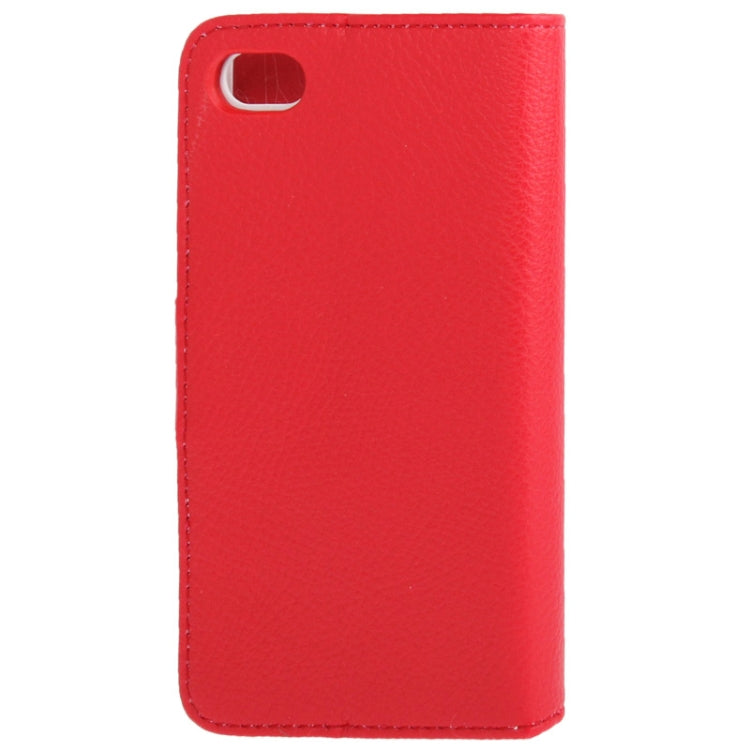 Litchi Texture Flip Leather Case with Credit Card Slots & Holder for BlackBerry Aristo Z30 / A10
