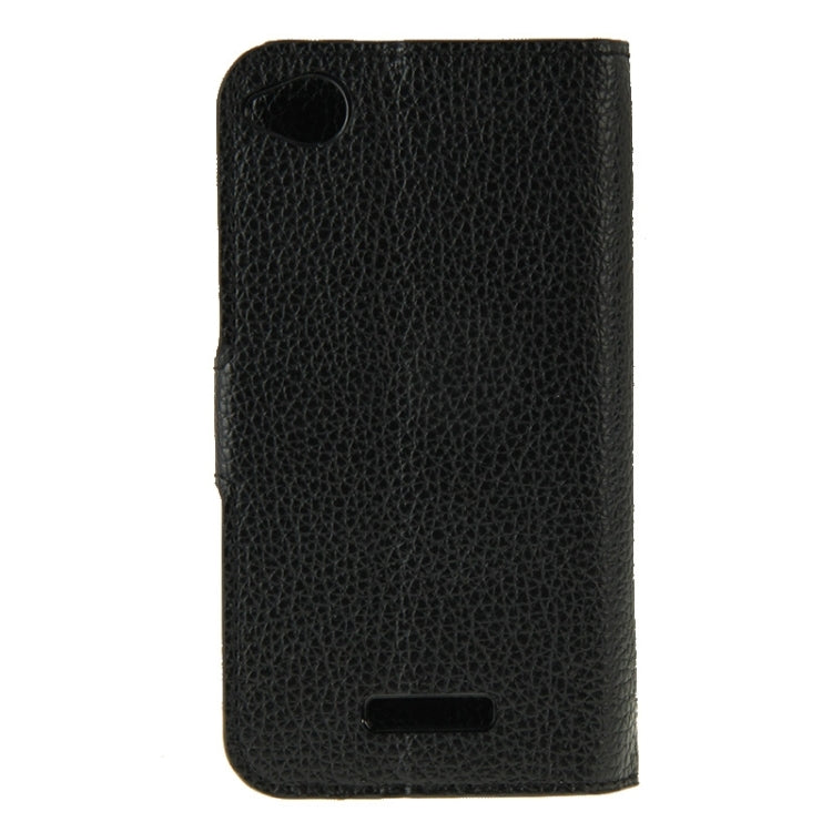 For HTC Desire 320 Litchi Texture Horizontal Flip Solid Color Leather Case with Holder & Card Slots & Wallet
