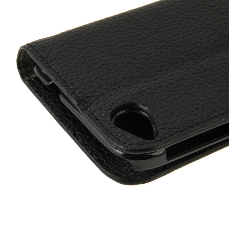 For HTC Desire 320 Litchi Texture Horizontal Flip Solid Color Leather Case with Holder & Card Slots & Wallet