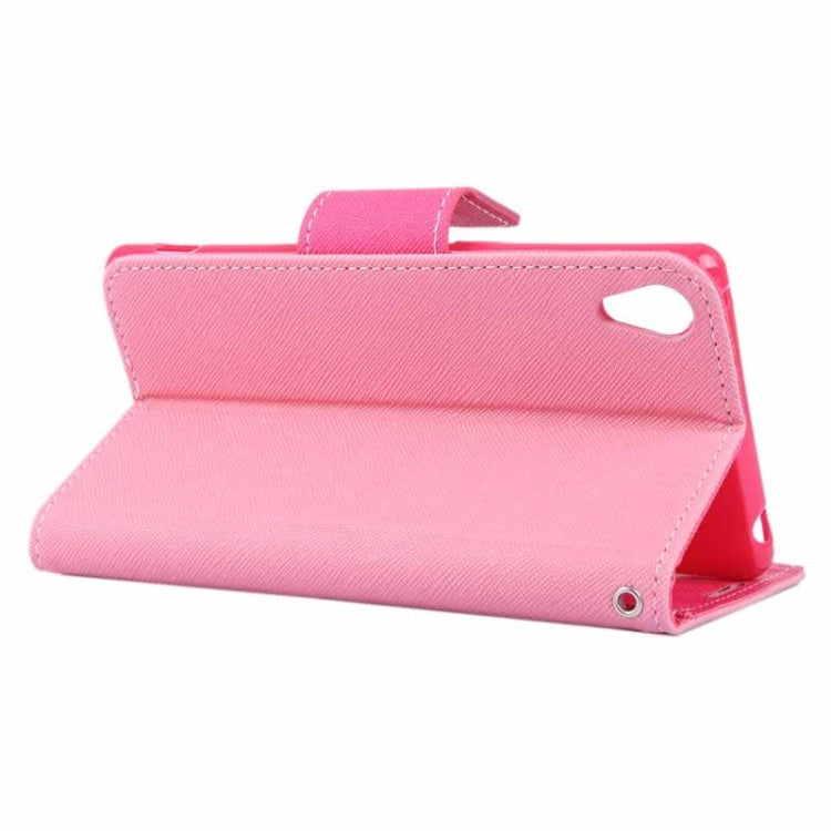 Cross Texture Horizontal Flip Solid Color Leather Case with Holder & Card Slots & Wallet for Sony Xperia Z4