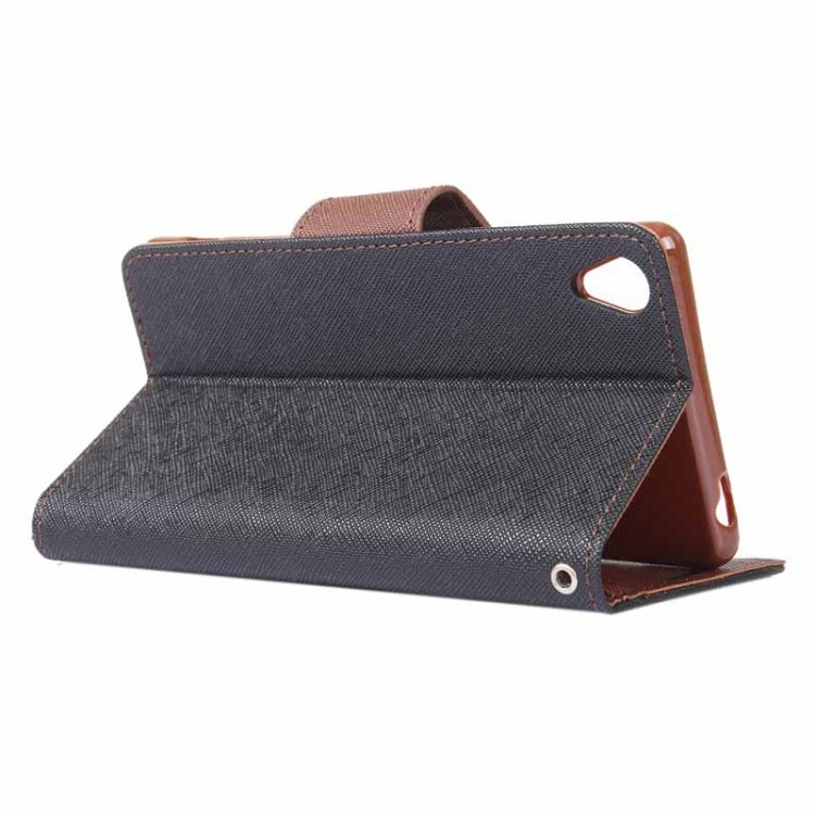 Cross Texture Horizontal Flip Solid Color Leather Case with Holder & Card Slots & Wallet for Sony Xperia Z4