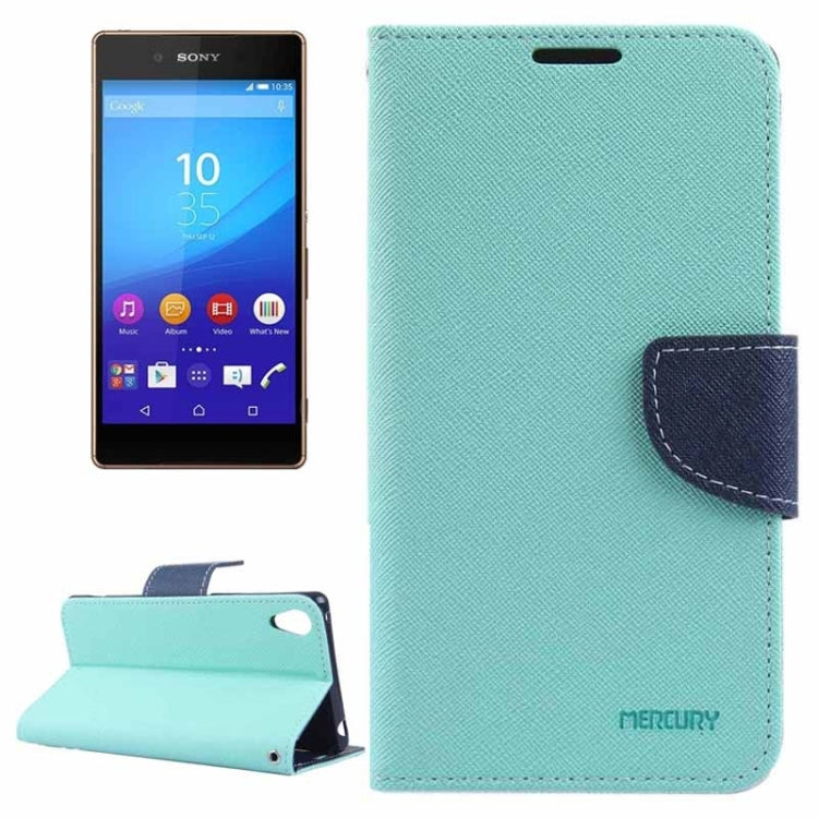 Cross Texture Horizontal Flip Solid Color Leather Case with Holder & Card Slots & Wallet for Sony Xperia Z4