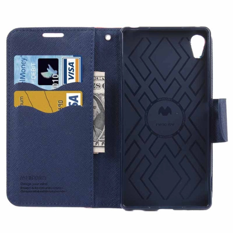 Cross Texture Horizontal Flip Solid Color Leather Case with Holder & Card Slots & Wallet for Sony Xperia Z4