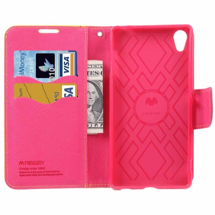 Cross Texture Horizontal Flip Solid Color Leather Case with Holder & Card Slots & Wallet for Sony Xperia Z4