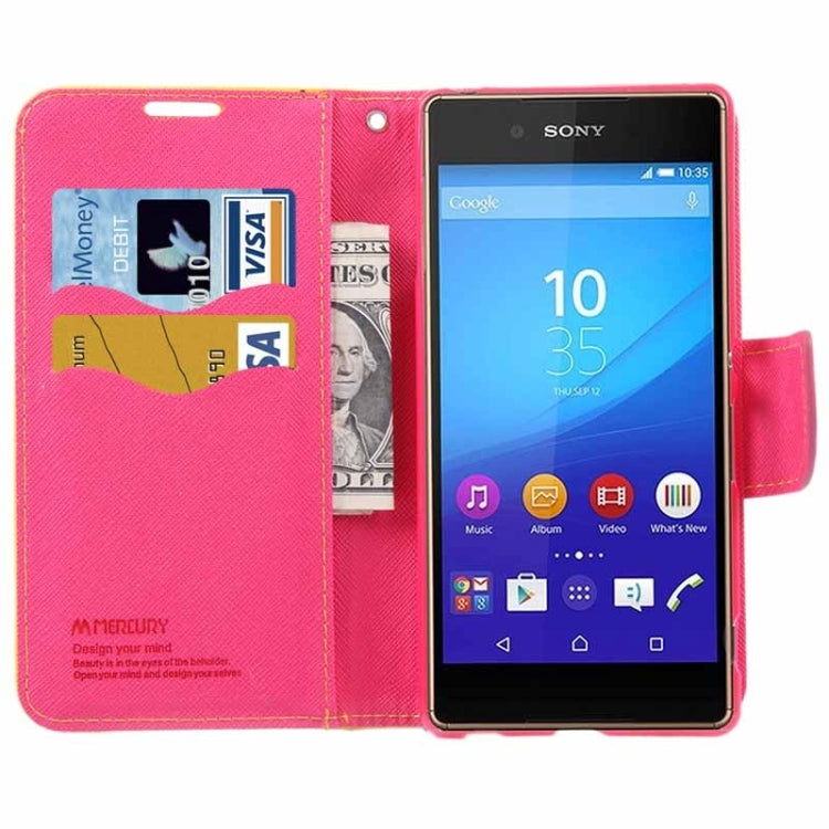 Cross Texture Horizontal Flip Solid Color Leather Case with Holder & Card Slots & Wallet for Sony Xperia Z4