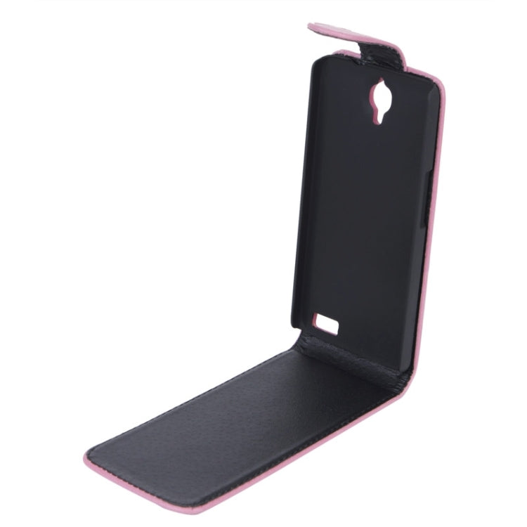 Crazy Horse Texture Vertical Flip Leather Case for Alcatel OT 6040