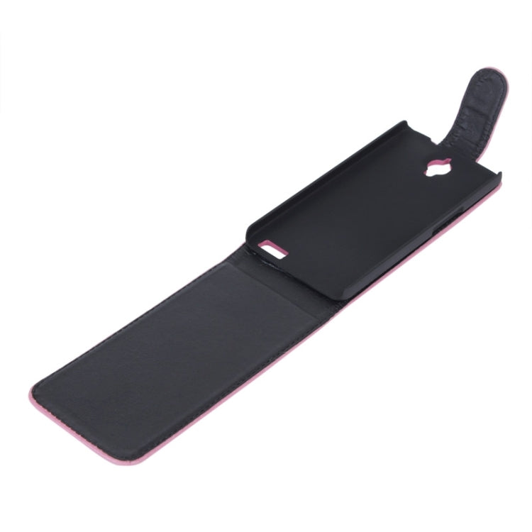 Crazy Horse Texture Vertical Flip Leather Case for Alcatel OT 6040