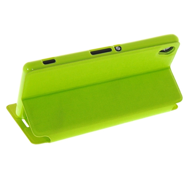 Oracle Texture Flip Leather Case with Holder & Caller ID Window for Sony Xperia Z3