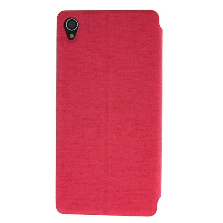 Oracle Texture Flip Leather Case with Holder & Caller ID Window for Sony Xperia Z3