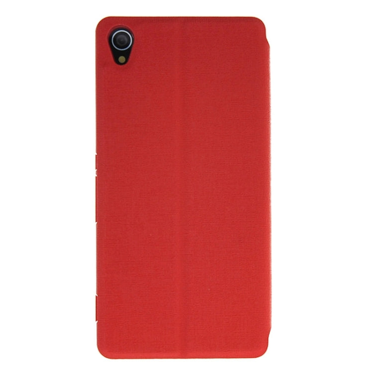 Oracle Texture Flip Leather Case with Holder & Caller ID Window for Sony Xperia Z3