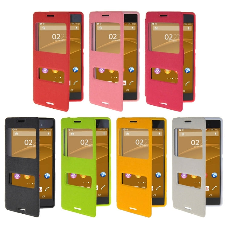 Oracle Texture Flip Leather Case with Holder & Caller ID Window for Sony Xperia Z3