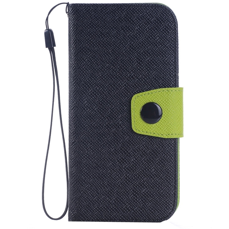Cross Texture Contrast Color PU Flip Leather Case with Holder & Card Slots & Wallet & Lanyard for HTC One M9