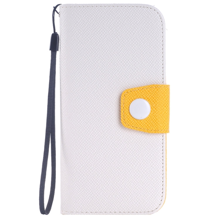 Cross Texture Contrast Color PU Flip Leather Case with Holder & Card Slots & Wallet & Lanyard for HTC One M9