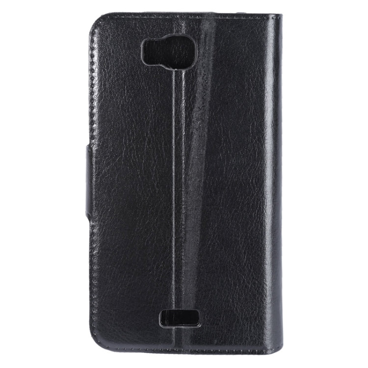 For Huawei  Y541 Crazy Horse Texture Horizontal Flip Leather Case with Holder & Card Slots(Black)