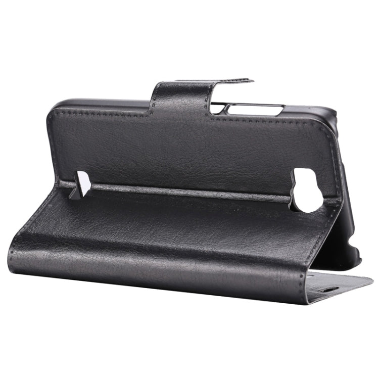 For Huawei  Y541 Crazy Horse Texture Horizontal Flip Leather Case with Holder & Card Slots(Black)